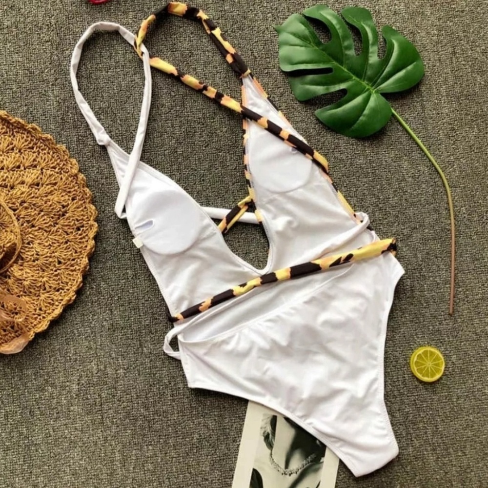 SALE!!! Sexy Leopard Print Wrap Around Monokini - Picture 8 of 8